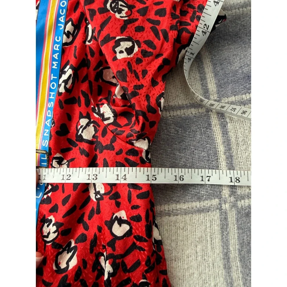 C1 The Marc Jacobs Girls Red Trompe L'oeil Crossbody Bag Dress 10‎ 138 W12390